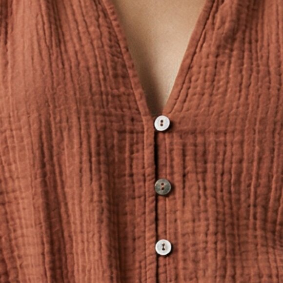 NWT Z Supply Terracotta cotton gauze romper S - Picture 8 of 8